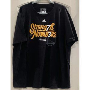 Adidas NBA Golden State Warriors Black Strength In Number Graphic T-Shirt 2XL